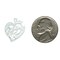 Sterling Silver Grandma Heart Charm Pendant Jewelry 20mm x 22mm